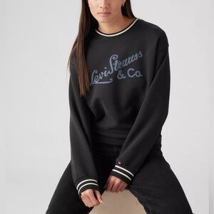 NWT Levi’s Graphic Heritage Sport Crewneck Sweatshirt in Pirate Black size XL